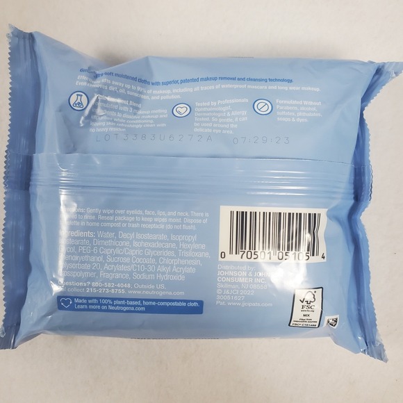 Neutrogena Makeup Remover Ultra Soft Cleansing Towelettes 25ct 2 Pack 50 Total - Picture 3 of 5